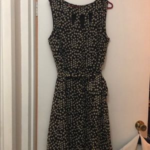 Pika dot brown sleeveless circle dresse